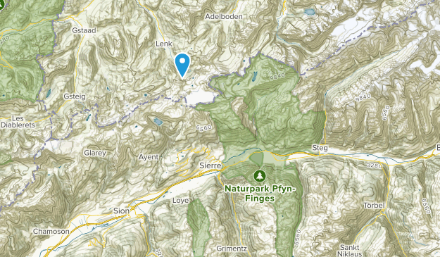 Lenk, Valais Map