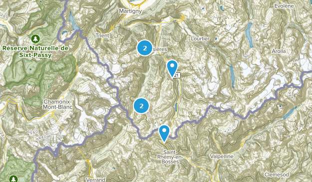 Liddes, Valais Map