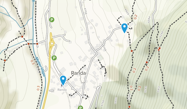 Randa, Valais Map