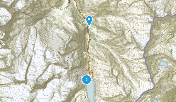 Saas-Almagell, Valais Map