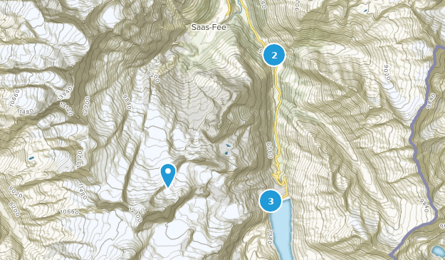 Saas-Almagell, Valais Map
