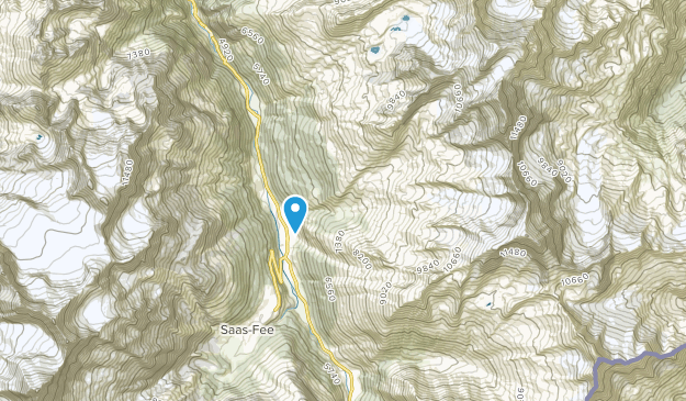 Saas-Grund, Valais Map