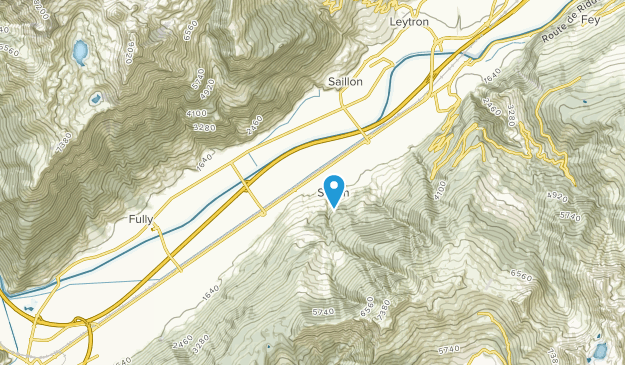 Saxon VS, Valais Map