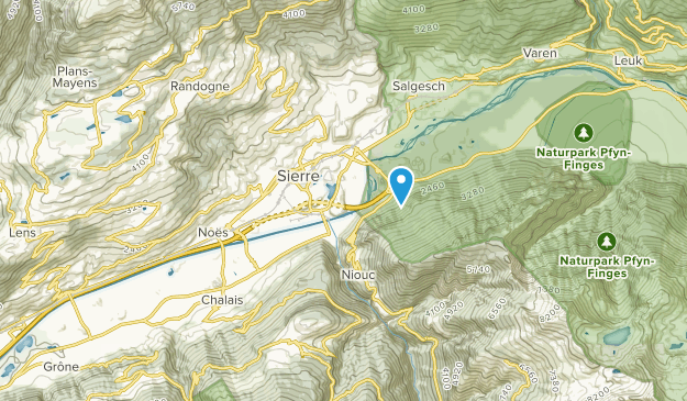 Sierre, Valais Map