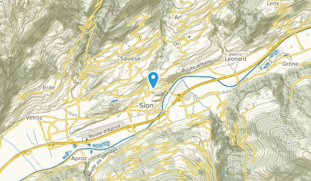 Sion, Valais Map
