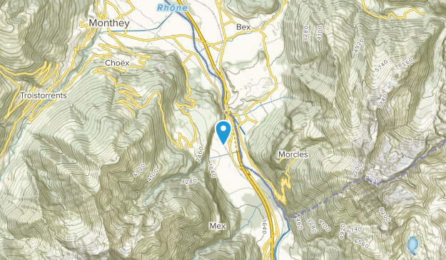 St-Maurice, Valais Map