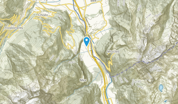 St-Maurice, Valais Map