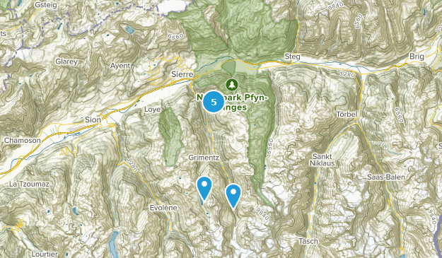 Susten, Valais Map