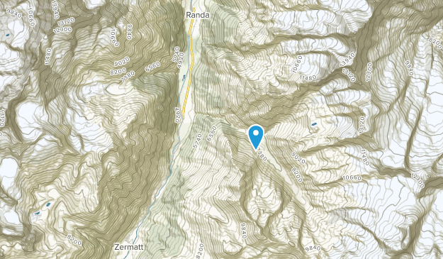 Täsch, Valais Map