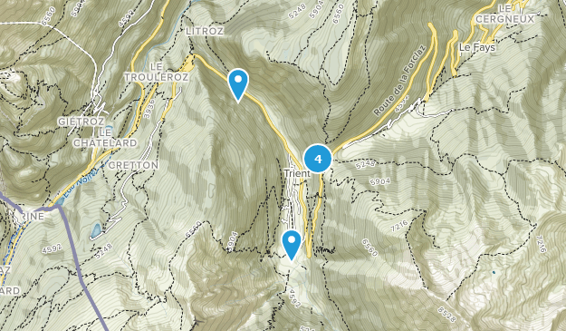 Trient, Valais Map