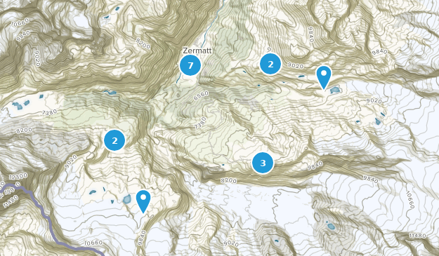 Zermatt, Valais Map