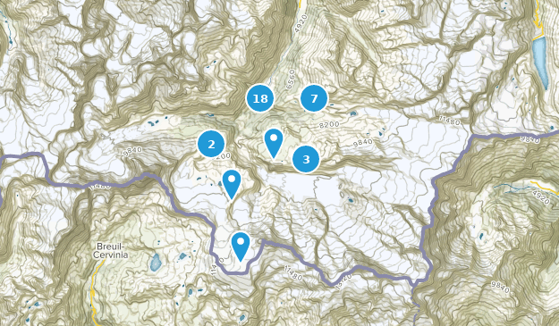 Zermatt, Valais Map