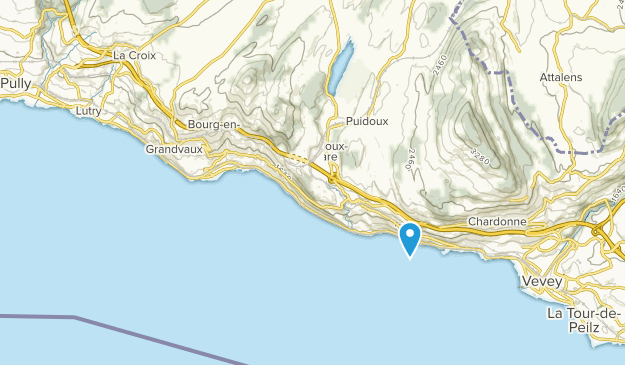 Grandvaux, Vaud Map