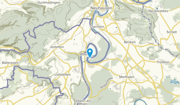 Rheinau, Zürich Map