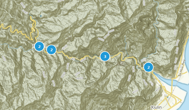 Xiulin, Hualien Map