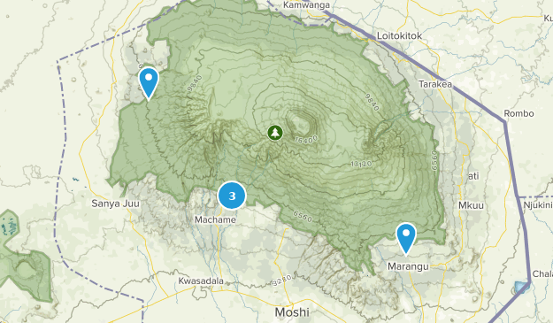 Kibosho Magharibi, Kilimanjaro Map