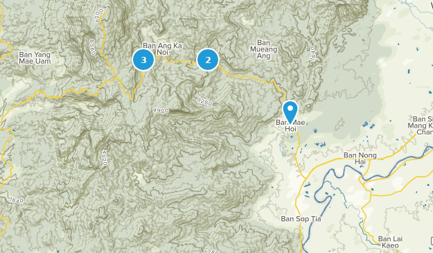 Chom Thong, Provincia de Chiang Mai Map