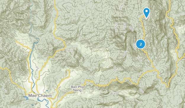 Amphoe Mae Chaem, Chiang Mai Map