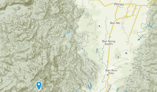 Phrao, Provincia de Chiang Mai Map