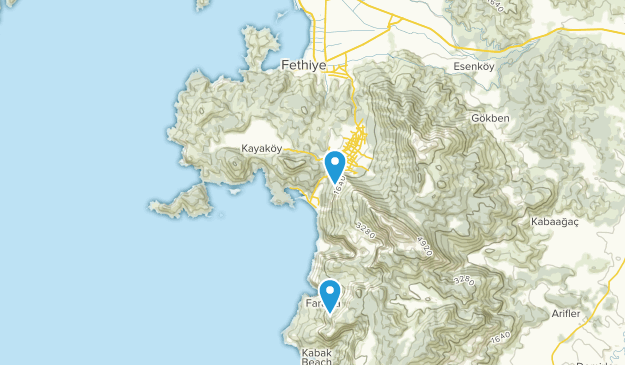 Fethiye, Mugla Map