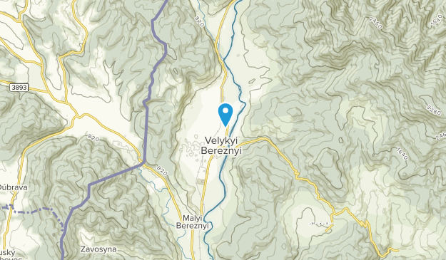 Великий Березний, Zakarpattia Map