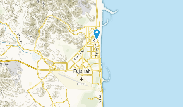 Al Fujayrah, Fuyaira Map