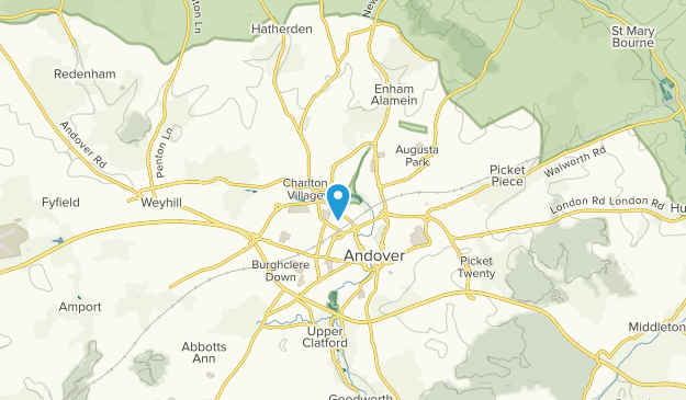 Andover, England Map