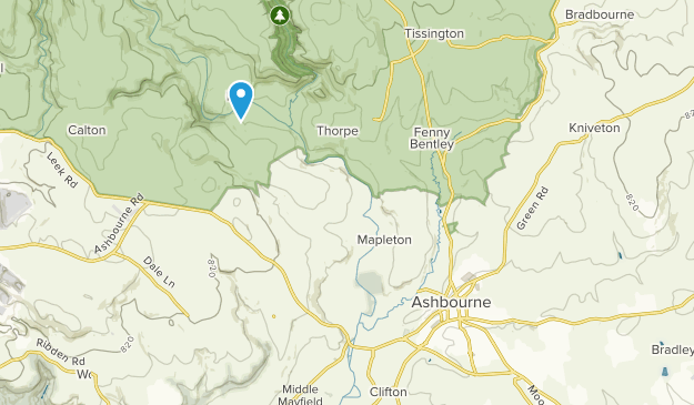 Ashbourne, England Map