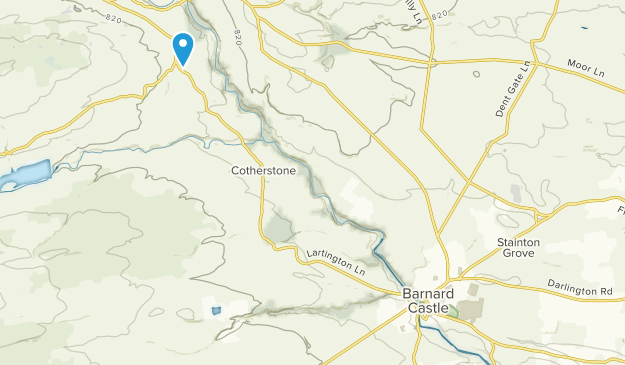 Barnard Castle, England Map