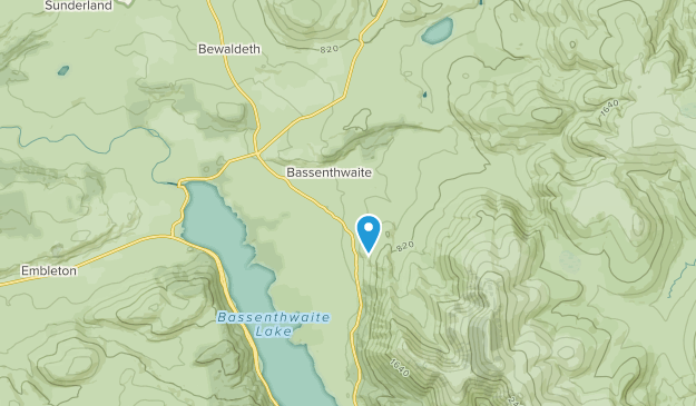Bassenthwaite, England Map