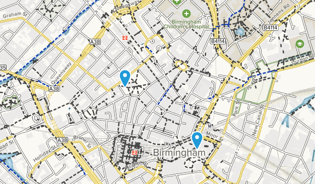 Birmingham, England Map