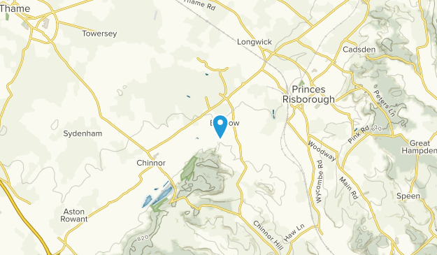 Bledlow-Cum-Saunderton Civil Parish, England Map