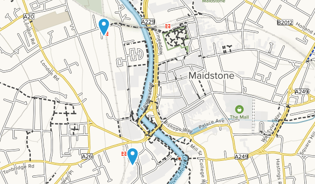 Borough of Maidstone, England Map