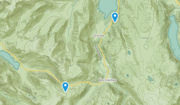 Borrowdale, England Map