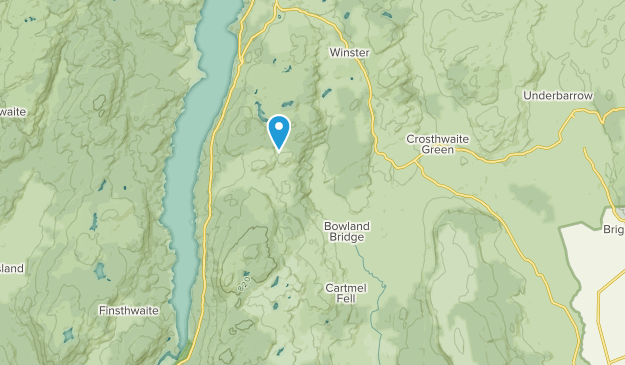 Bowland Bridge, England Map