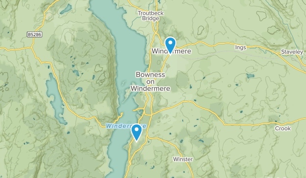 Bowness-on-Windermere, England Map