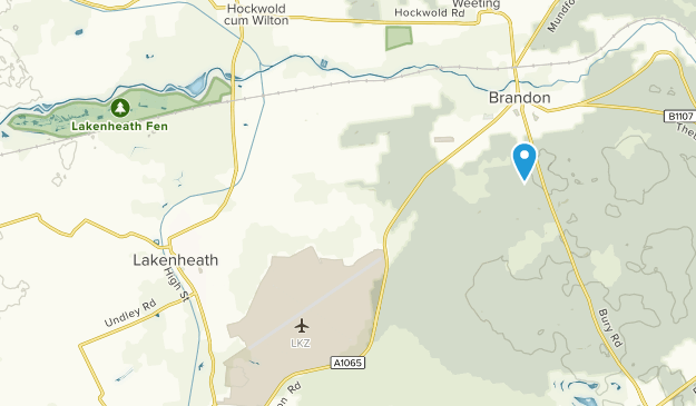 Brandon, England Map