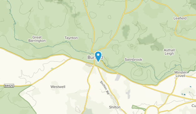 Burford, England Map