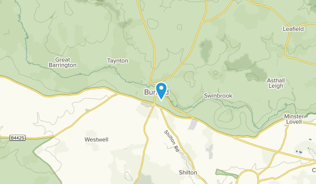 Burford, England Map
