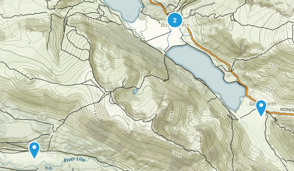 Buttermere, England Map