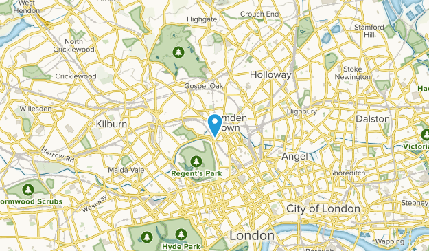 Camden Town, England Map