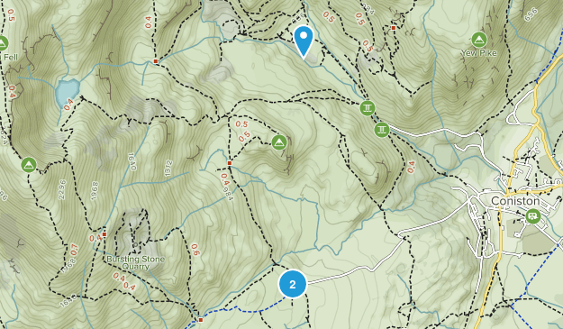 Coniston, England Map