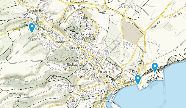 Dover, England Map