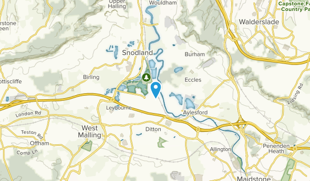 East Malling and Larkfield, England Map