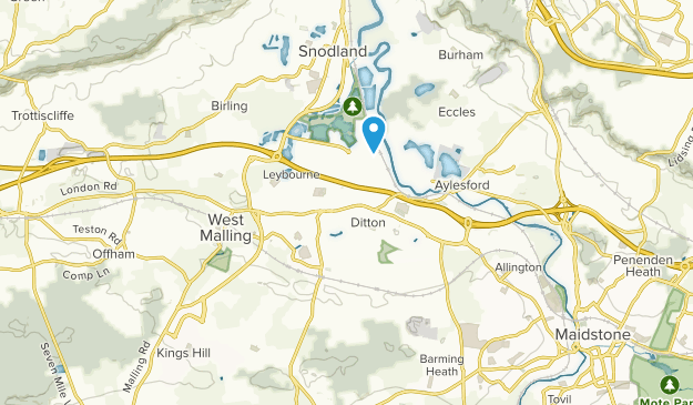 East Malling and Larkfield, England Map