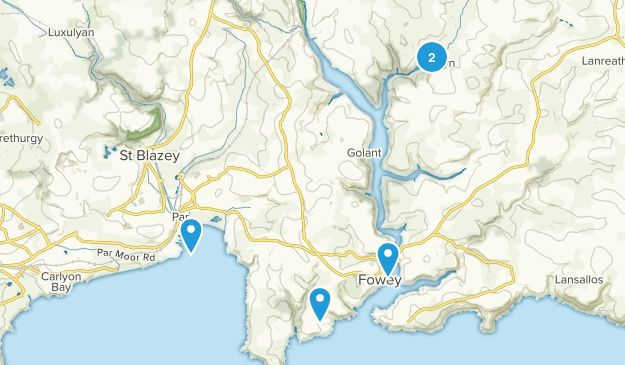 Fowey, England Map