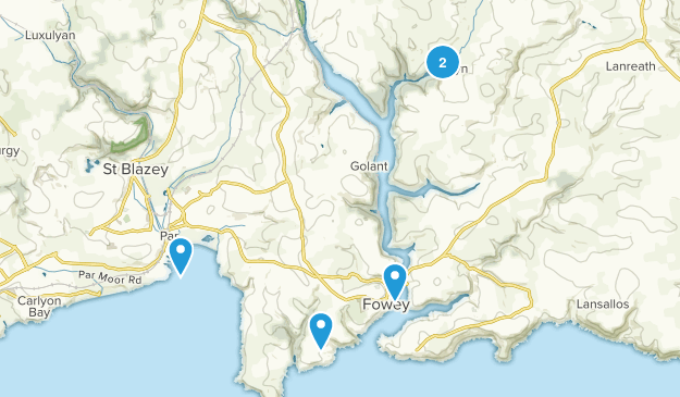 Fowey, England Map