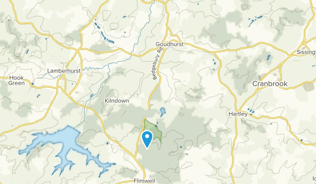 Goudhurst Civil Parish, England Map