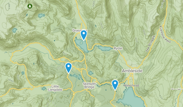 Grasmere, England Map