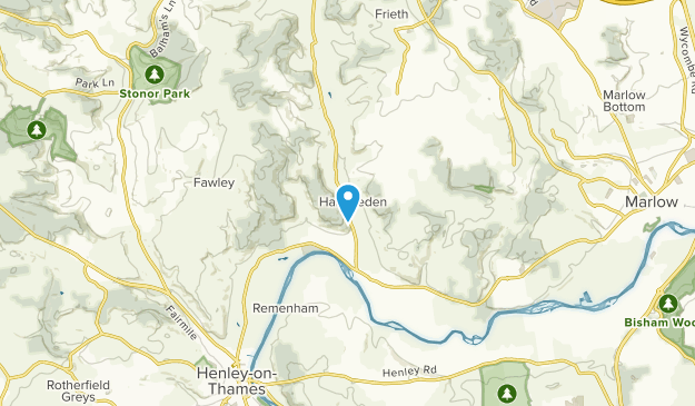 Hambleden Civil Parish, England Map
